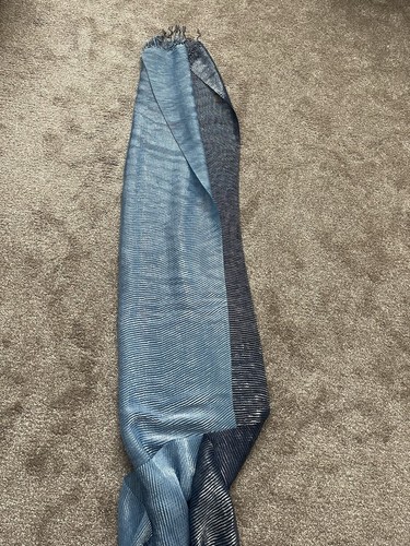 Shimmery blue summer scarf - blue,