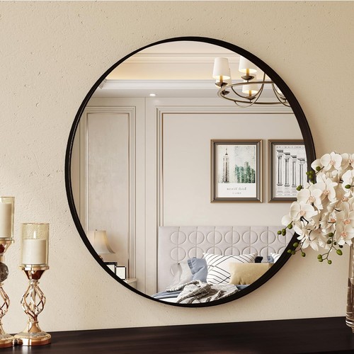 Round wall mirror - , large