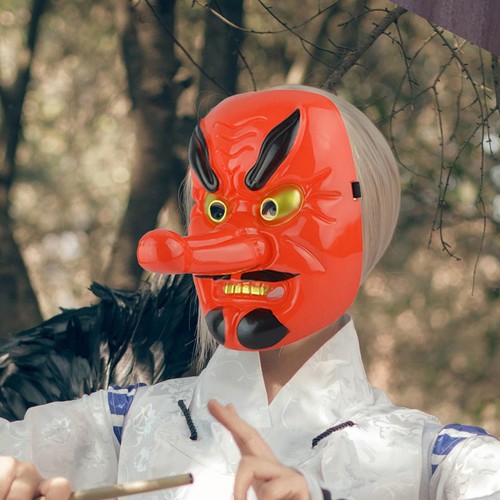 Japanese tengu mask - tengu,