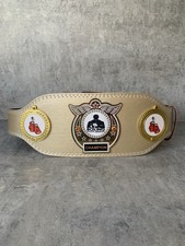 Boxing championship leather