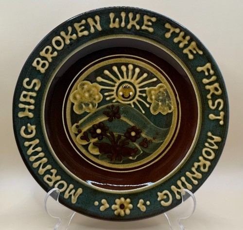 Vintage slipware plate - vintage,