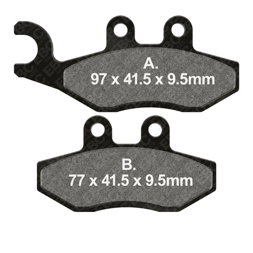 Pair brake pads - pads, ebc