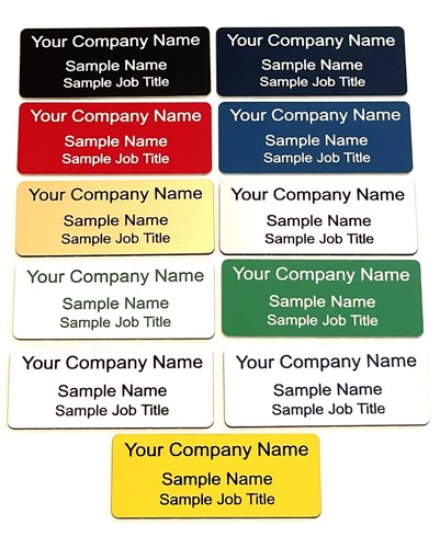 Engraved name badges premium - name,