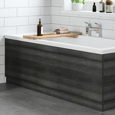 Grey Wood Bath Panel 1700mm -