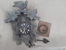 LARGE ANTIQUE HUBERT HERR CUCKOO CLOCK FOR RESTORATION