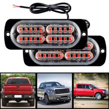 2Pcs 18 Mode 20 Red LED Car