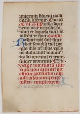 Late 15th Century Illuminated