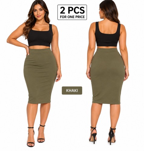 Khaki piece skirt - 2, set