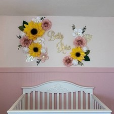  Giant Large Paper Flowers set  Wall Wedding Baby Shower Backdrop Decoration 