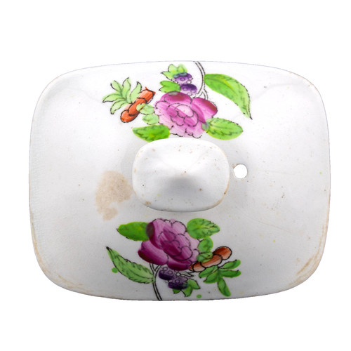 English porcelain teapot - porcelain, cover