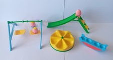 Vintage Weebles Play Ground Swings Slide Roundabout Seesaw 1970s Airfix