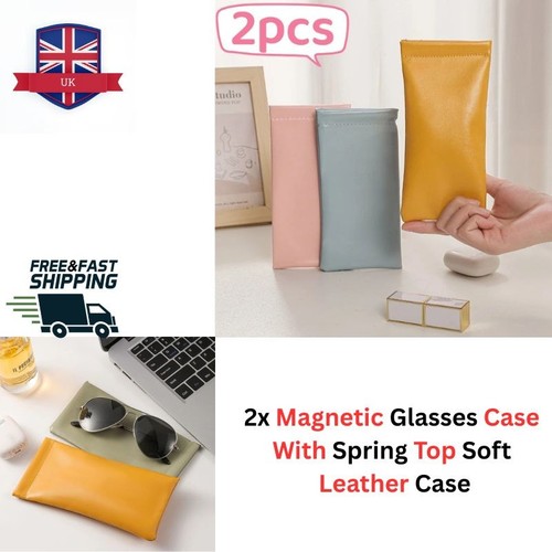 Magnetic glasses case with - 2x,