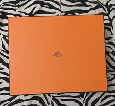Authentic Luxury Hermès Large Orange Empty Gift Box 