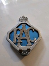 PRE 1953 VINTAGE ROYAL AUTOMOBILE CLUB(R.A.C.)CAR BADGE