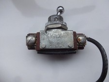 Vintage Bulgin Switch S264 - 2A 250V Chrome Toggle - 2 POLE