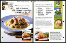 Chicken Asparagus Risotto & Rocket Oil#111 Poultry Ready Steady Cook Recipe Page