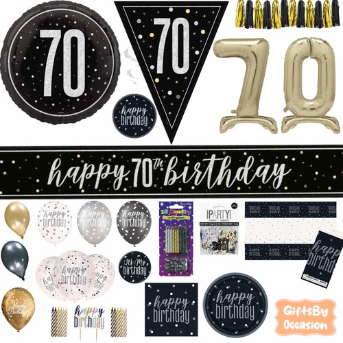 Black 70th birthday - black,