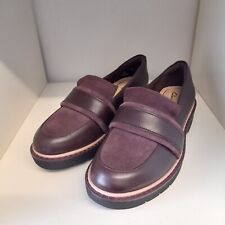 Clarks Alexa Ruby Aubergine Leather Shoes Size 3½D BRAND NEW 