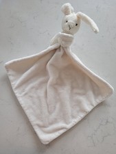MOTHERCARE CREAM BUNNY RABBIT COMFORTER Lapin Soft Toy Blanket Blankie Dou