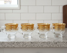 Turkish Tea Cups Set of 6 with