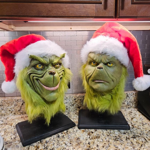 Grinch jim carrey head bust - carrey,