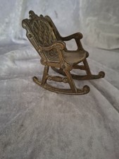Vintage Brass Rocking Chair