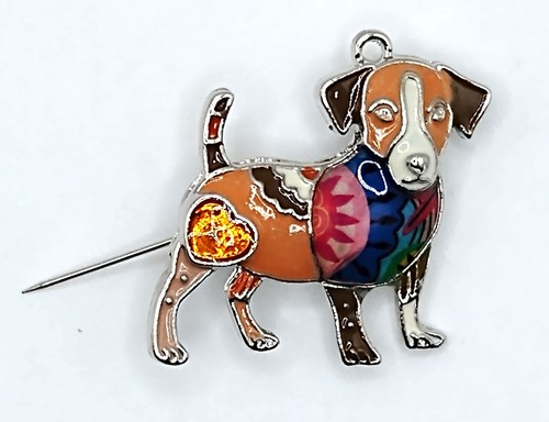 Bonsny enamel jack - jack, russell