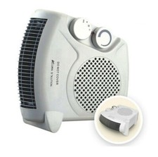 2 in 1 Fan Heater 2KW 2000W Small Portable Electric Hot Warm Air Upright/Flat