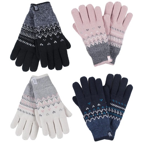 Ladies fairisle fleece lined - ladies,