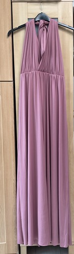 Pink long maternity dress - h&m,