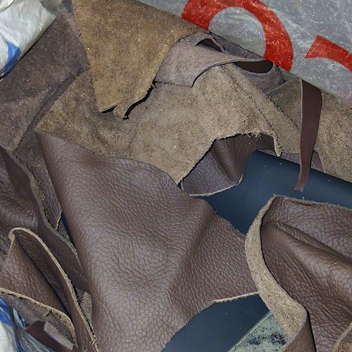 Brown genuine cow leather - brown,