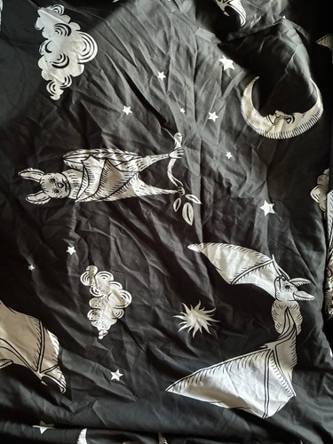 Gothic bat moon duvet - gothic, cover