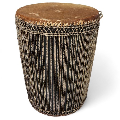 African double sided drum hide - african,
