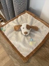 Tesco With Love My First Puppy Dog Comforter Blankie Cream & Brown Soother (a15)