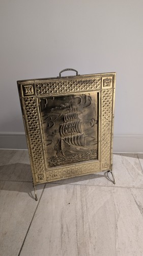 Vintage embossed ship galleon - vintage,