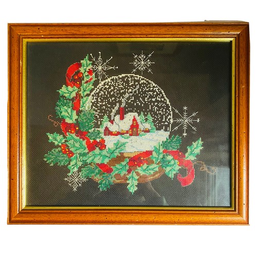 Vintage christmas house - vintage, snow