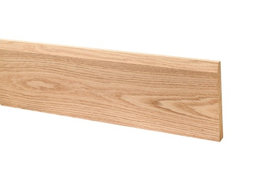Solid oak skirting chamfer - oak,