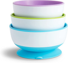 Munchkin Stay Put Baby Suction Bowl Set Baby Bowls Weaning Baby Feeding Suction