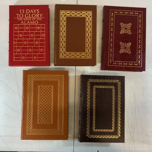 Leather bound library - leather-bound, american