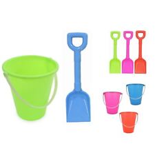 Childrens 2 Piece Plastic Brightly Coloured Bucket And Spade Set | Sandpit Toys
