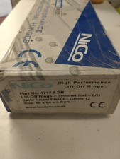 10 X Nico loadpro Satin Nickel 4” Symmetrical fire door lift off hinge 4717 LH