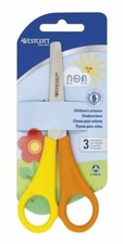 Westcott Kids Left-Handed Scissors Blunt Round Ended Blade Ruler Edge Projects
