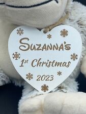 Personalised Baby's First Christmas Bauble Tree Ornaments Gift For Baby Girl Boy