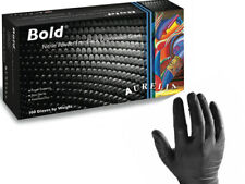 Aurelia Bold Black Nitrile Strong Gloves Various Quantities Mechanic Tattooist