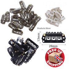 Hair Extension Snap Clips for Wefts to Create Clip-Ins 28mm UK Free Postage