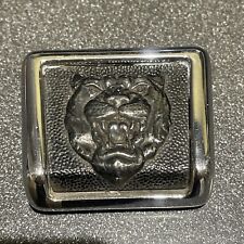 Vintage Metal chrome Jaguar Growler Badge for early Jaguar Bonnet