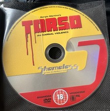 Torso Shameless Films 1973 DVD only. Suzy Kendall. Shameless uncensored reg 0