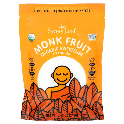 Sweetleaf monk fruit sweetener - monk,