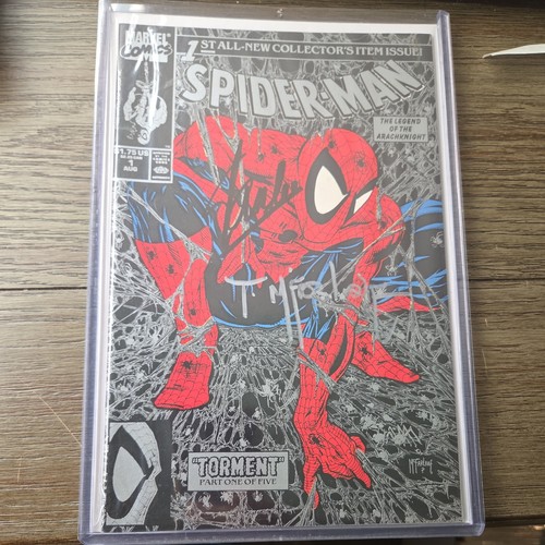 Spider man silver signed - silver,