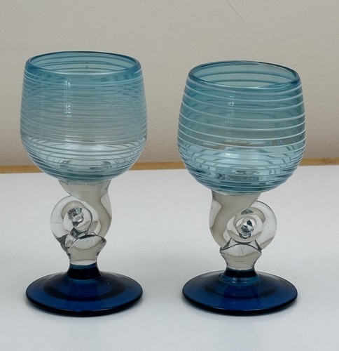 Wine glasses aqua teal - aqua/teal, &